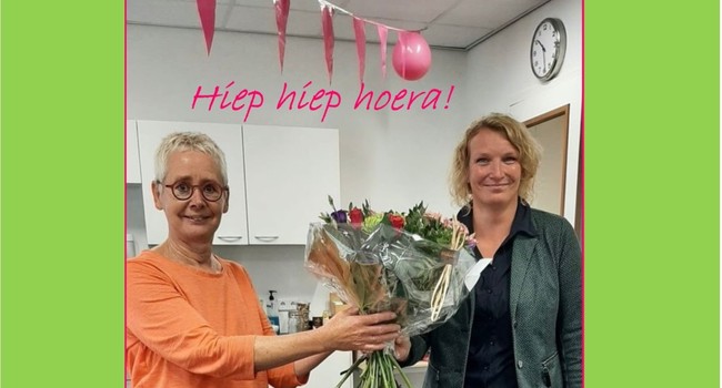 Bloemetje voor Gerda