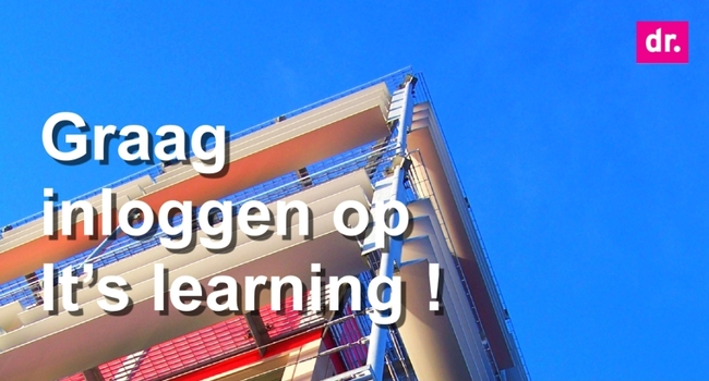 Graag inloggen op It's Learning!