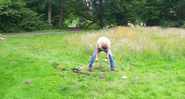 Het park in voor de aardrijkskundeles