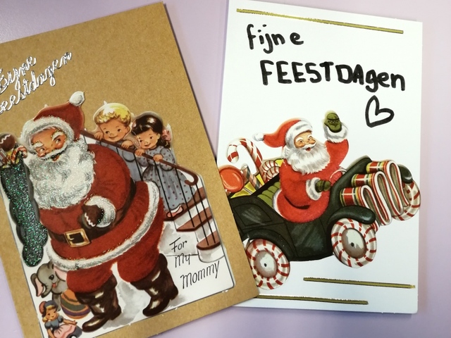 Leerlingen schrijven 130 kerstkaarten voor ouderen in De Burcht