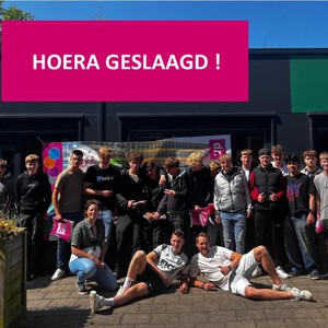 Met vlag en wimpel geslaagd!