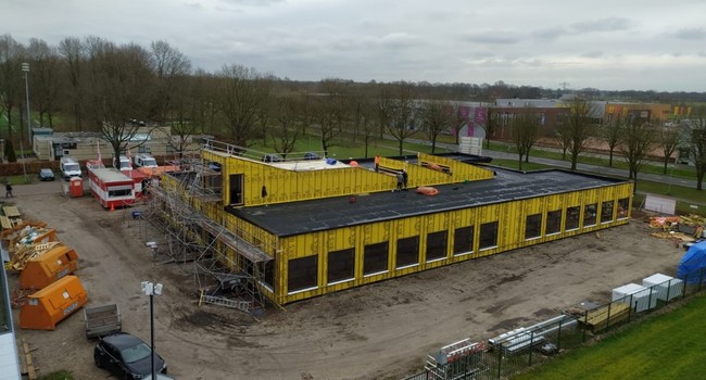 Ondanks 'corona' gaat de bouw door..