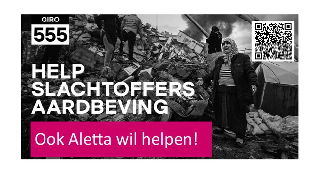 Ook 't Aletta wil helpen!