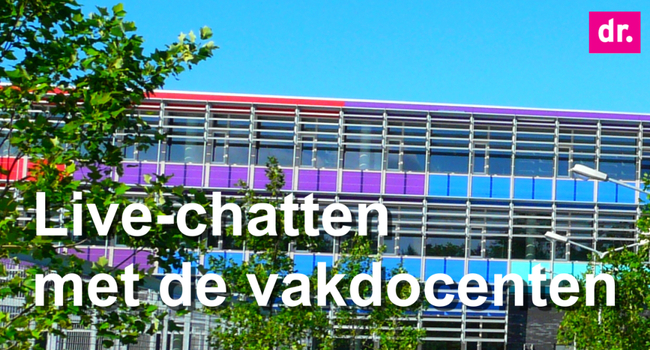 Vanaf deze week: live chatten met jouw vakdocenten